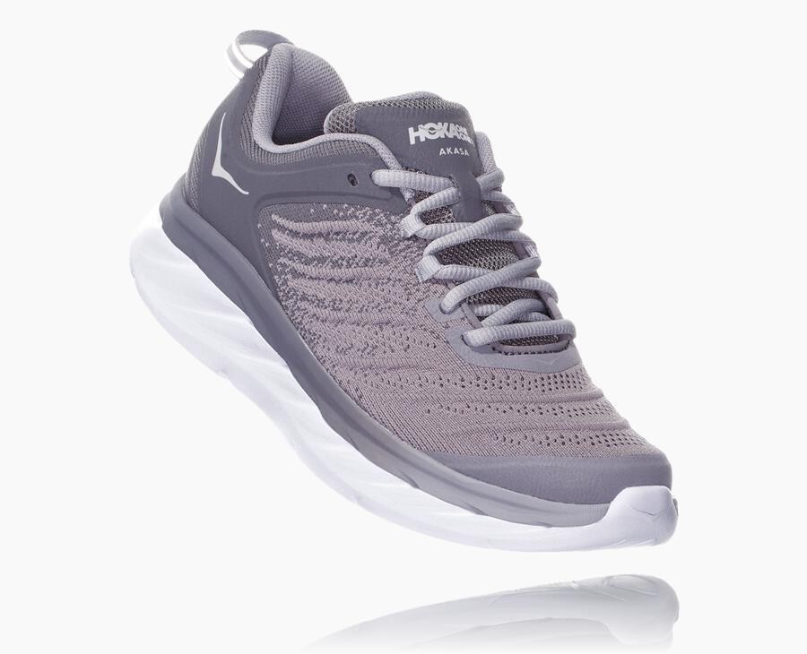 Tenis Hoka One One Feminino Cinzentas - Akasa - 485-MQNDXA